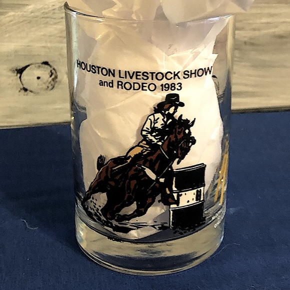 1983 Houston TX Livestock Show and Rodeo Commemorative McDonald’s drinking Glass - Picture 4 of 5